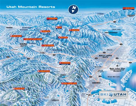 Map of Utah Ski Resorts